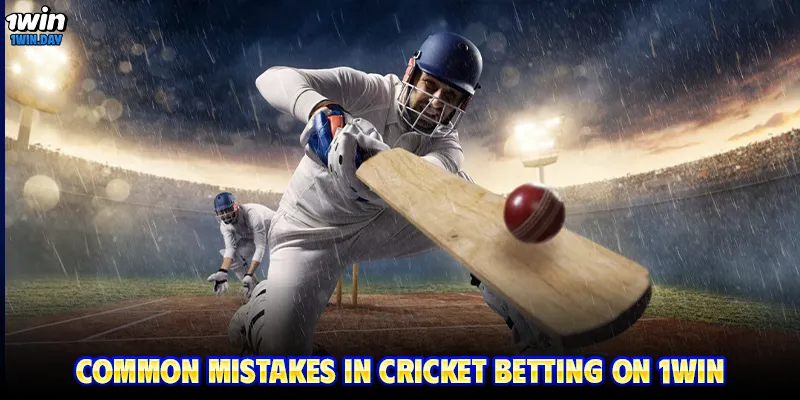 Common mistakes in cricket betting on 1WIN