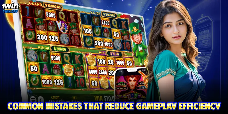 Common mistakes that reduce gameplay efficiency