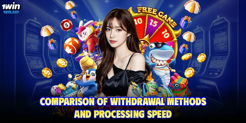 Comparison of withdrawal methods and processing speed