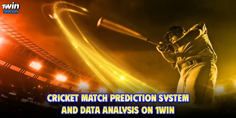 Cricket match prediction system and data analysis on 1WIN
