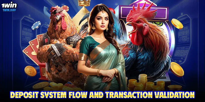 Deposit system flow and transaction validation