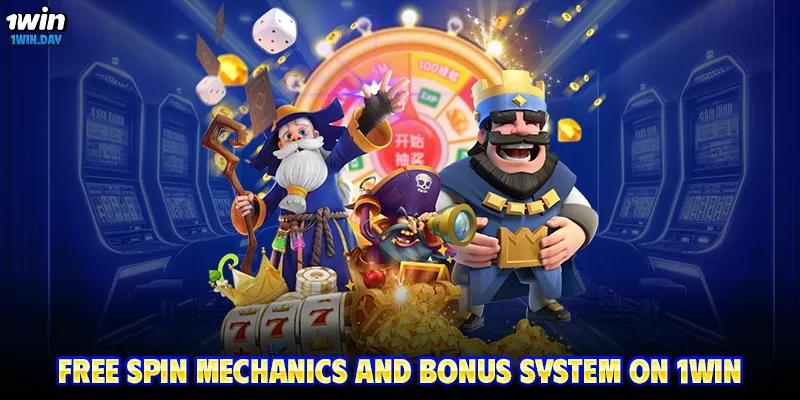 Free spin mechanics and bonus system on 1WIN