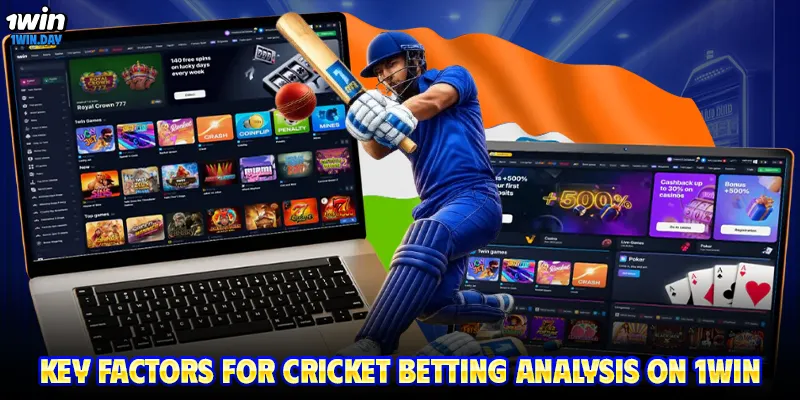 Key factors for cricket betting analysis on 1WIN