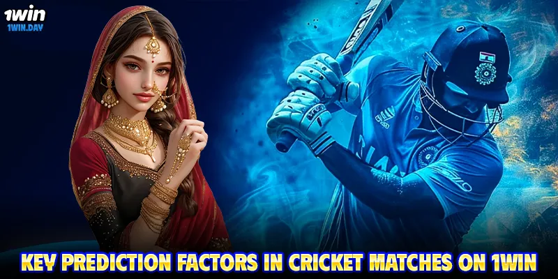 Key prediction factors in cricket matches on 1WIN