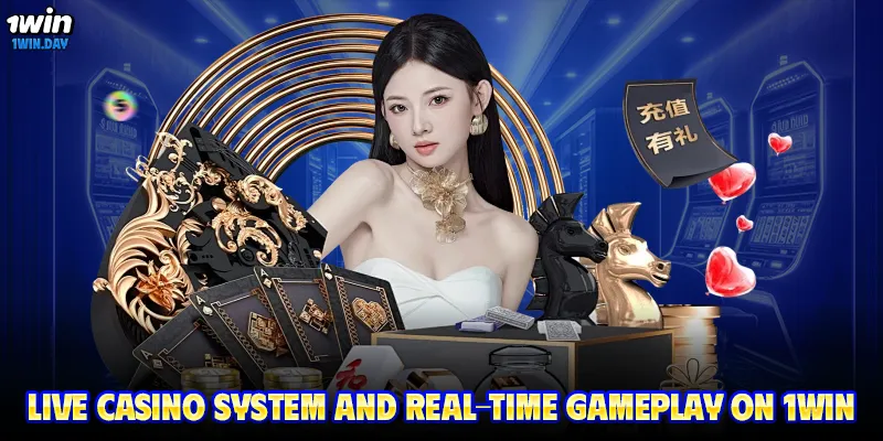 Live casino system and real-time gameplay on 1WIN