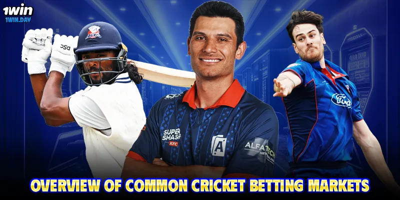 Overview of common cricket betting markets