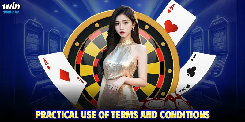 Practical use of terms and conditions