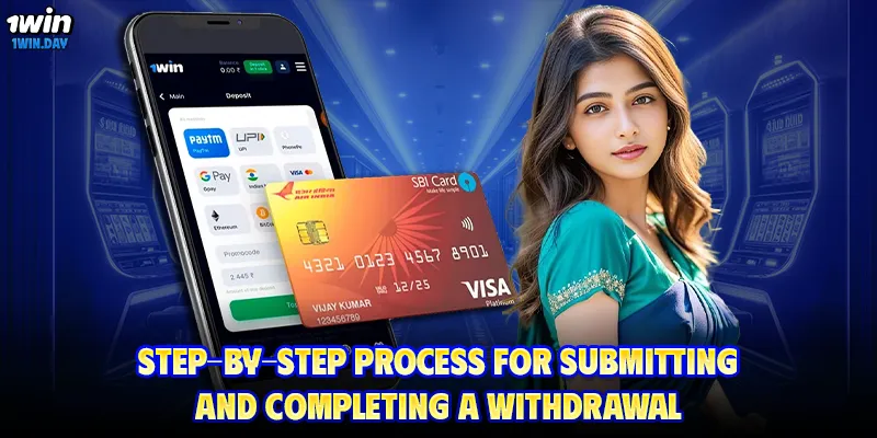 Step-by-step process for submitting and completing a withdrawal